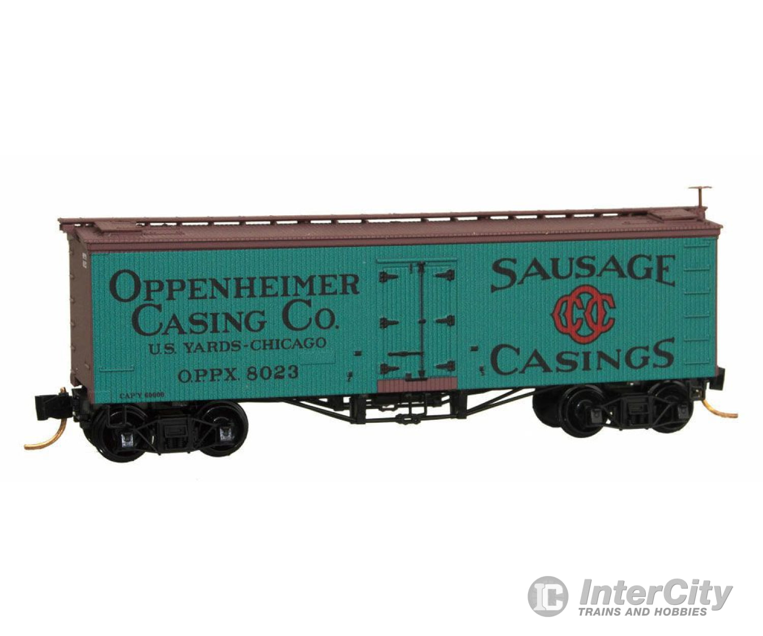 Micro Trains N 5800040 36 Wood-Sheathed Ice Reefer - Ready To Run -- Oppenheimer Casing Company Oppx