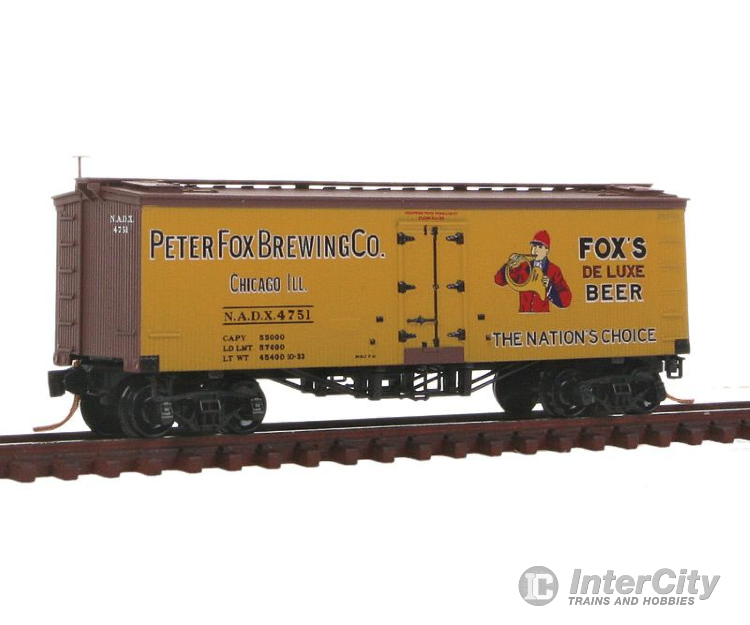 Micro Trains N 5800200 36 Wood-Sheathed Ice Reefer - Ready To Run Brewery Series -- Peter Fox