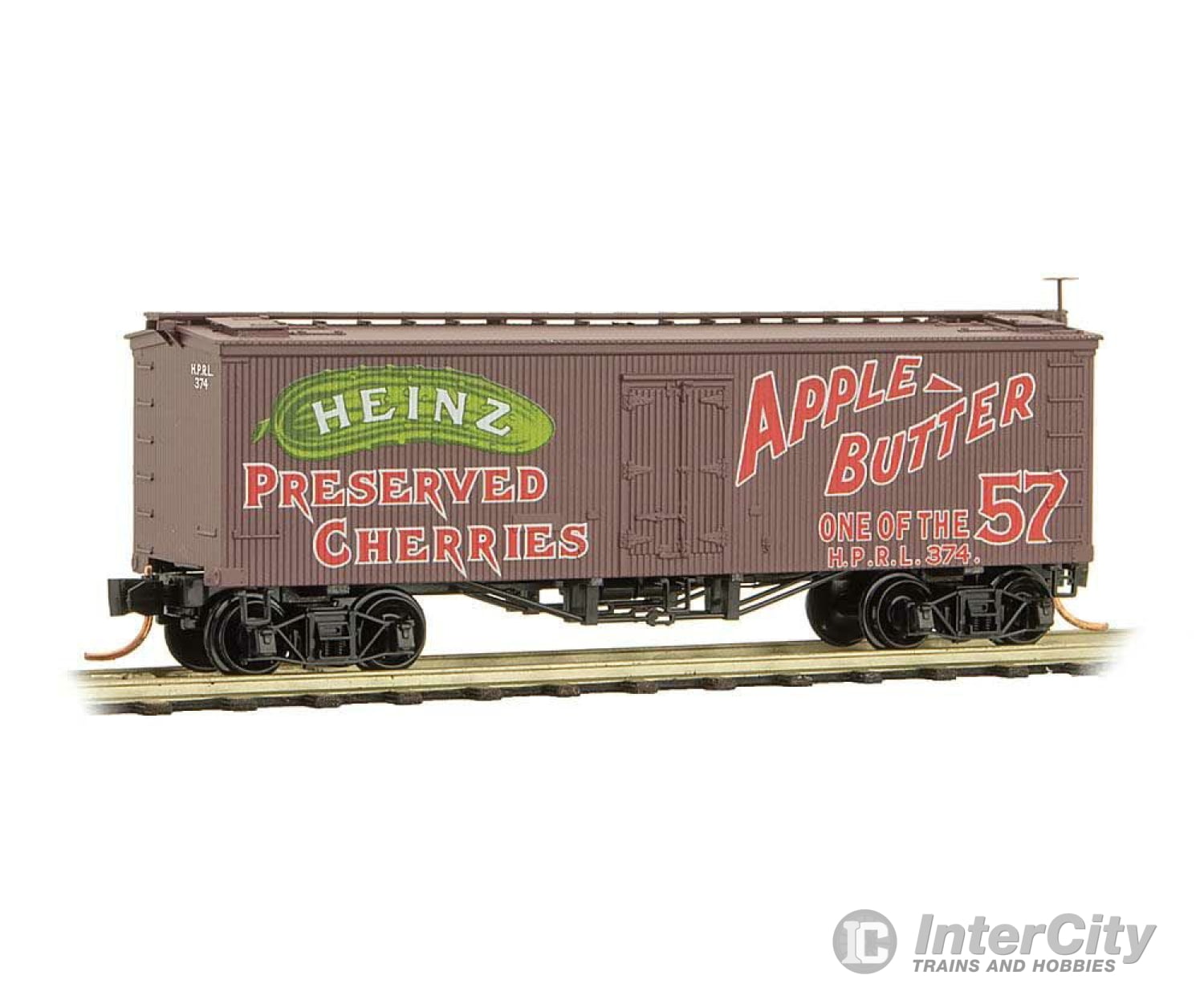 Micro Trains N 5800260 36 Wood-Sheathed Ice Reefer - Ready To Run -- Heinz 374 (Boxcar Red Red Green