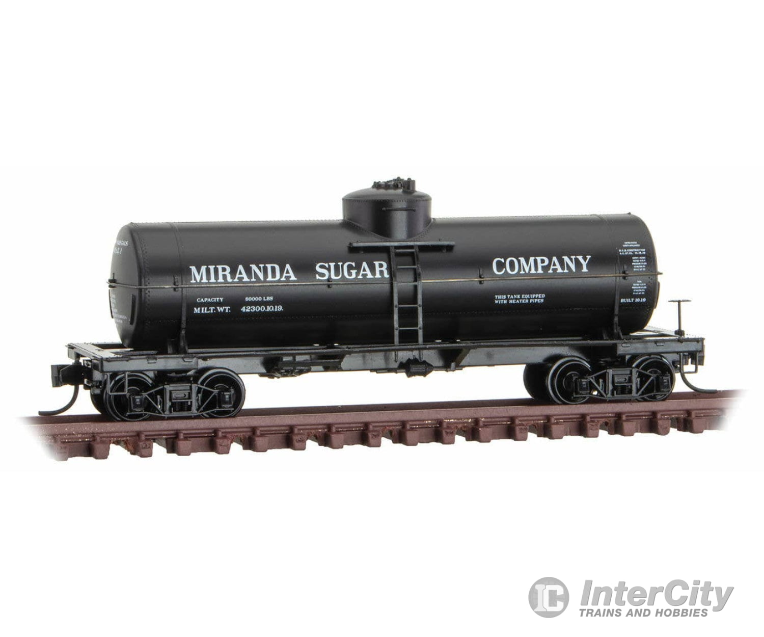 Micro Trains N 6500166 39’ Single-Dome Tank Car Miranda Sugar 1 (Black Sweet Liquid 4) Freight Cars