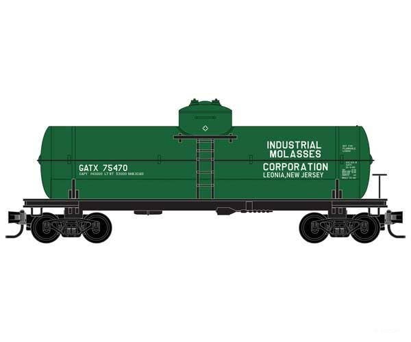 Micro Trains N 6500246 39’ Single-Dome Tank Car Industrial Molasses Co. Gatx #75470 (Green Sweet