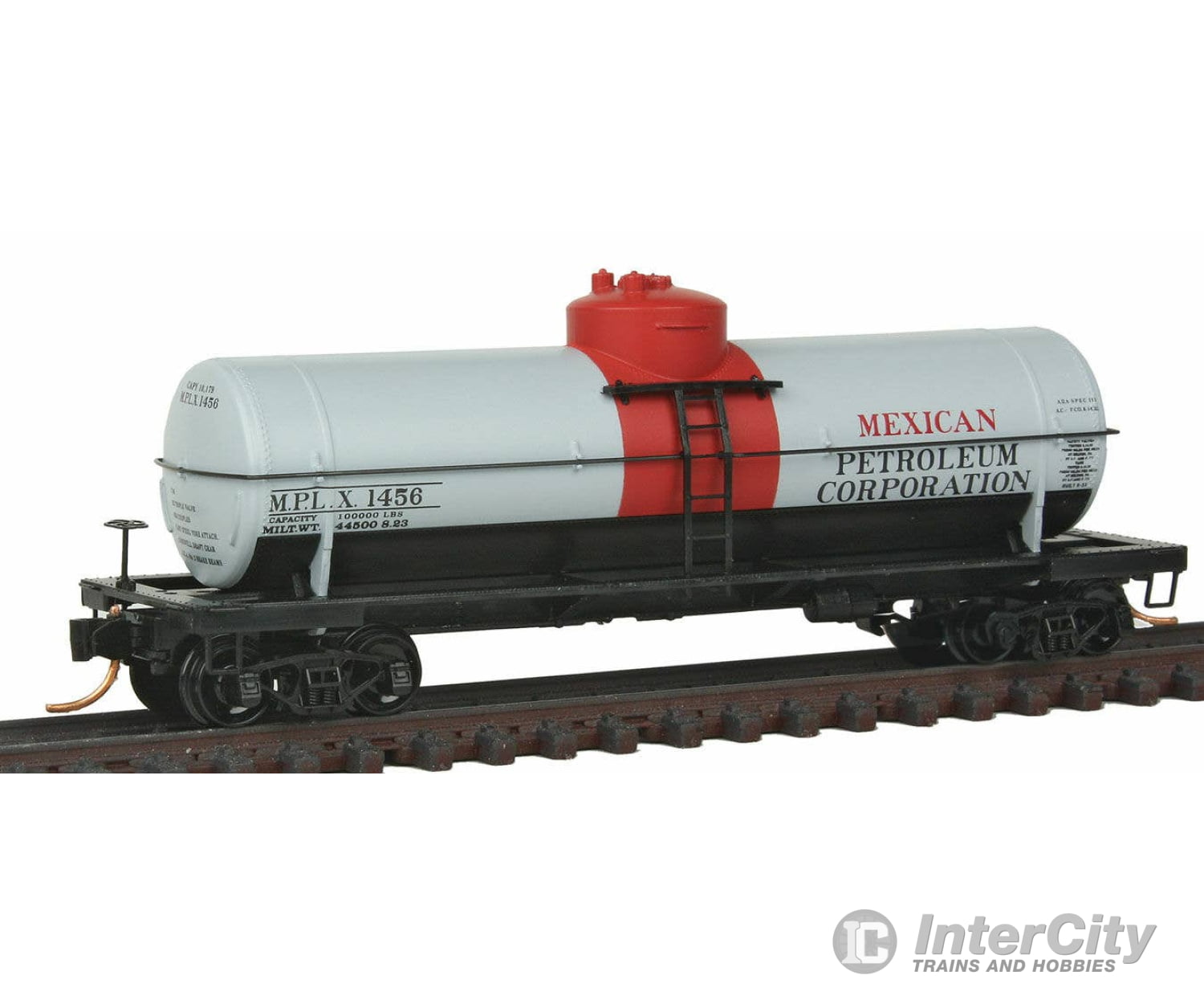 Micro Trains N 6500840 39’ Single-Dome Tank Car Mexican Petroleum Corp. Mplx #1456 (White Red