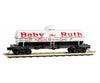 Micro Trains N 6500870 B39 Single-Dome Tank Car - Ready To Run -- Baby Ruth Natx #375 (White Red
