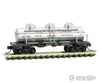 Micro Trains N 6600130 3-Dome Tank Car - Ready To Run -- Petri Wine Co. Gatx 904 (Silver Black Red