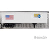 Micro Trains N 66100 40 Trailer -- Santa Fe #904078 (White W/Us Flag & Atsf Flying Circle Cross)