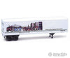 Micro Trains N 67160 45 Van Trailer -- Burlington Northern Intermodal Cityscapes Fort Worth Bnz