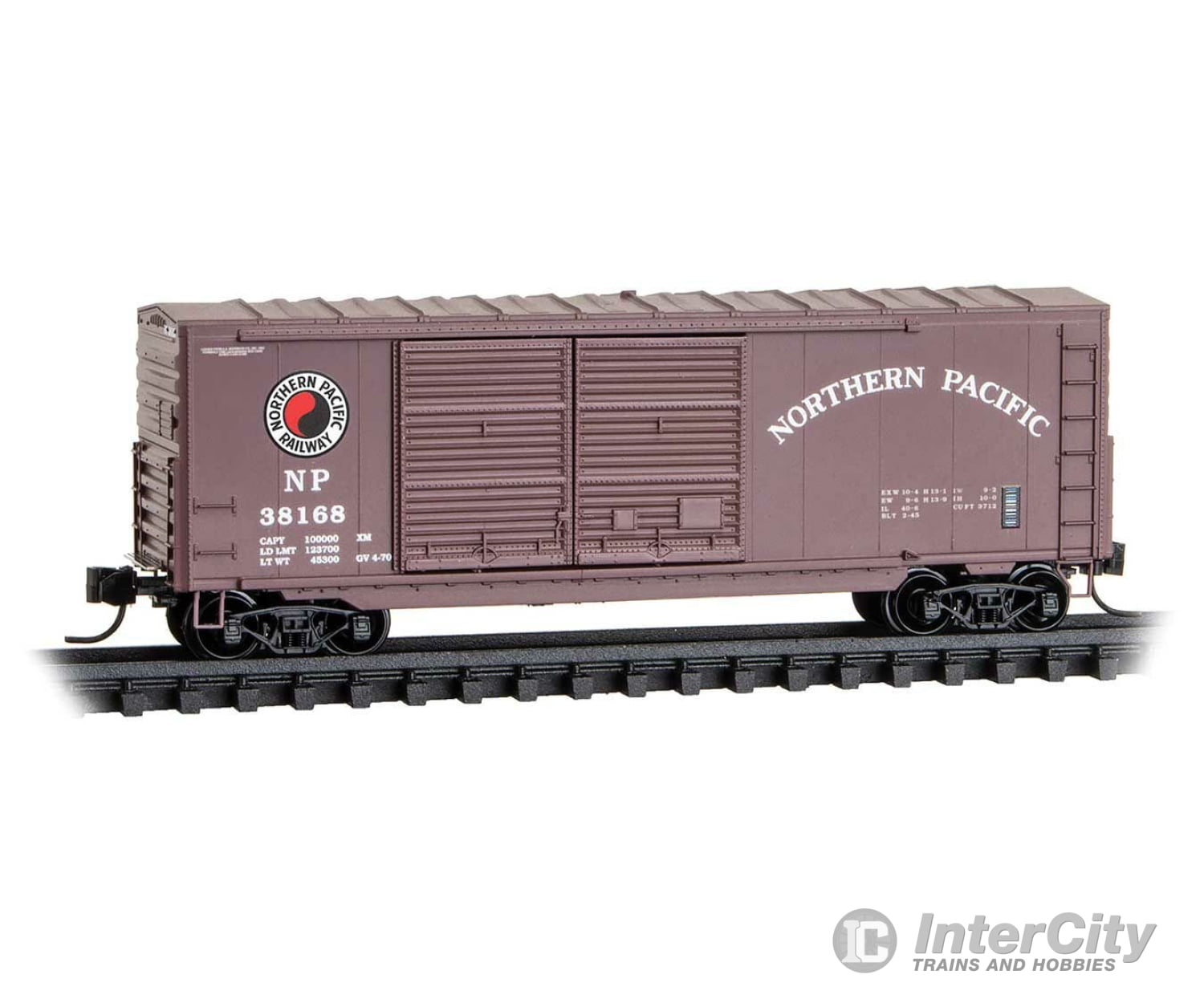 Micro Trains N 6800560 40 Double-Door Boxcar No Roofwalk & High Ladders - Ready To Run -- Northern