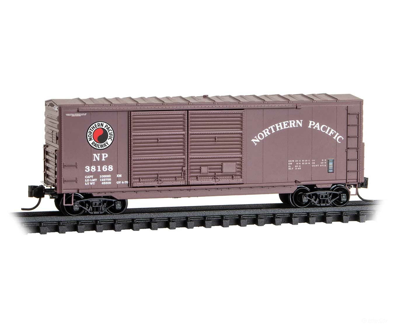 Micro Trains N 6800560 40 Double-Door Boxcar No Roofwalk & High Ladders - Ready To Run -- Northern