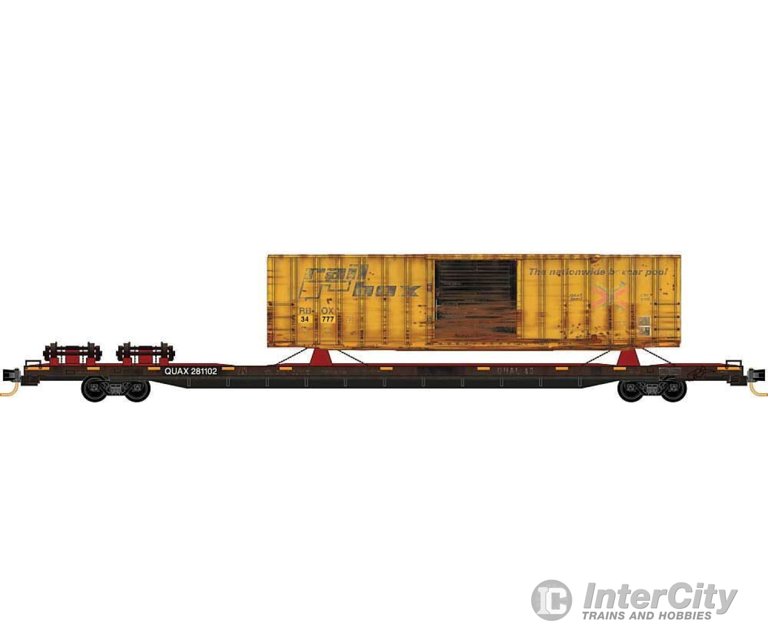 Micro Trains Z 7100580 894 Tofc Intermodal Flatcar With Wrecked Car Load - Ready To Run -- Redstreak