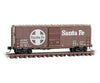Micro Trains N 7300560 40 Single-Door Boxcar No Roofwalk - Ready To Run -- Santa Fe 34902 (1980 Red