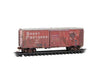 Micro Trains N 73144360 40’ Single-Door Boxcar No Roofwalk - Great Northern #5169 (Weathered red white) - Freight Cars