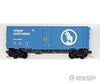 Micro Trains N 7400030 40 Plug-Door Boxcar No Roofwalk - Ready To Run -- Great Northern #6650 (Big