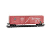 Micro Trains N 7600180 50’ Plug & Sliding Door Boxcar No Roofwalk - Chicago Burlington & Quincy #5009 (red white black