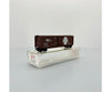 Micro Trains N 76030 50 Standard Boxcar W/Plug & Sliding Doors No Roofwalk -- Santa Fe #49635 (Dark