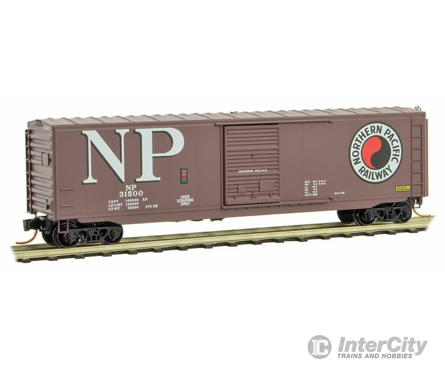 Micro Trains N 7700270 50 Single-Door Boxcar No Roofwalk - Ready To Run -- Northern Pacific #31500