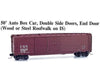Micro Trains N 7800000 50 Double-Door Auto Boxcar With End Doors - Ready To Run -- Undecorated