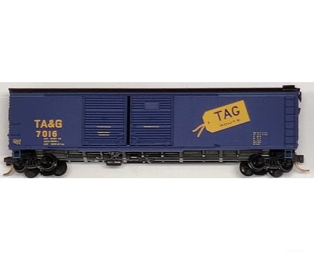 Micro Trains N 7900060 50 Double-Door Wagon Top Boxcar -- Tennessee Alabama & Georgia #7016 (Dark