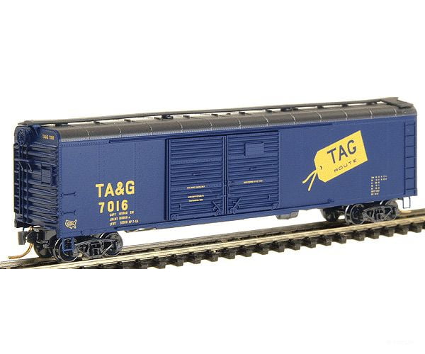 Micro Trains N 7900060 50 Double-Door Wagon Top Boxcar -- Tennessee Alabama & Georgia #7016 (Dark