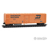 Micro Trains N 8200010 51’ 3-3/4’’ Riveted-Side Mechanical Reefer No Roofwalk - Ready to Run - Burlington Northern