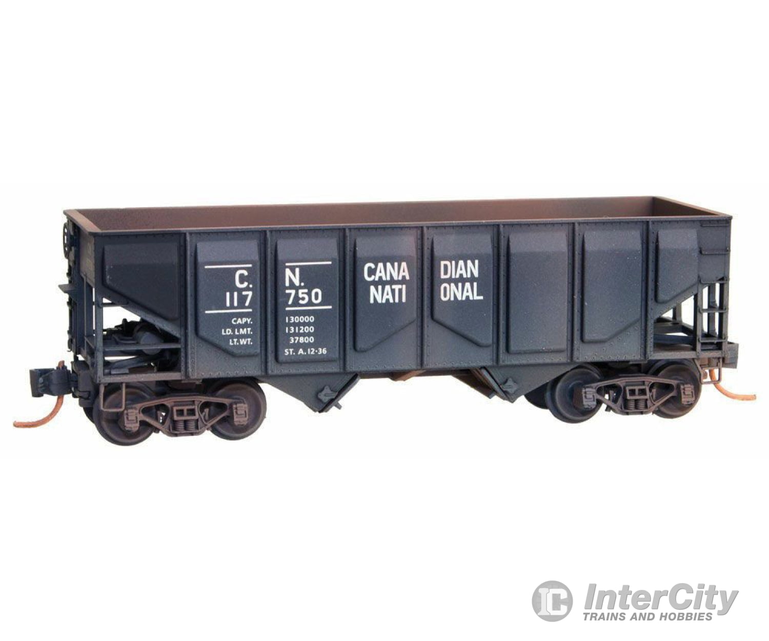 Micro Trains N 8544070 Usra 33 Panel-Side 2-Bay Hopper - Ready To Run -- Canadian National #117750