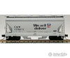 Micro Trains N 92130 Acf 2-Bay Centerflow Covered Hopper -- Chicago & North Western/Up (Gray W/Black