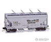 Micro Trains N 92130 Acf 2-Bay Centerflow Covered Hopper -- Chicago & North Western/Up (Gray W/Black