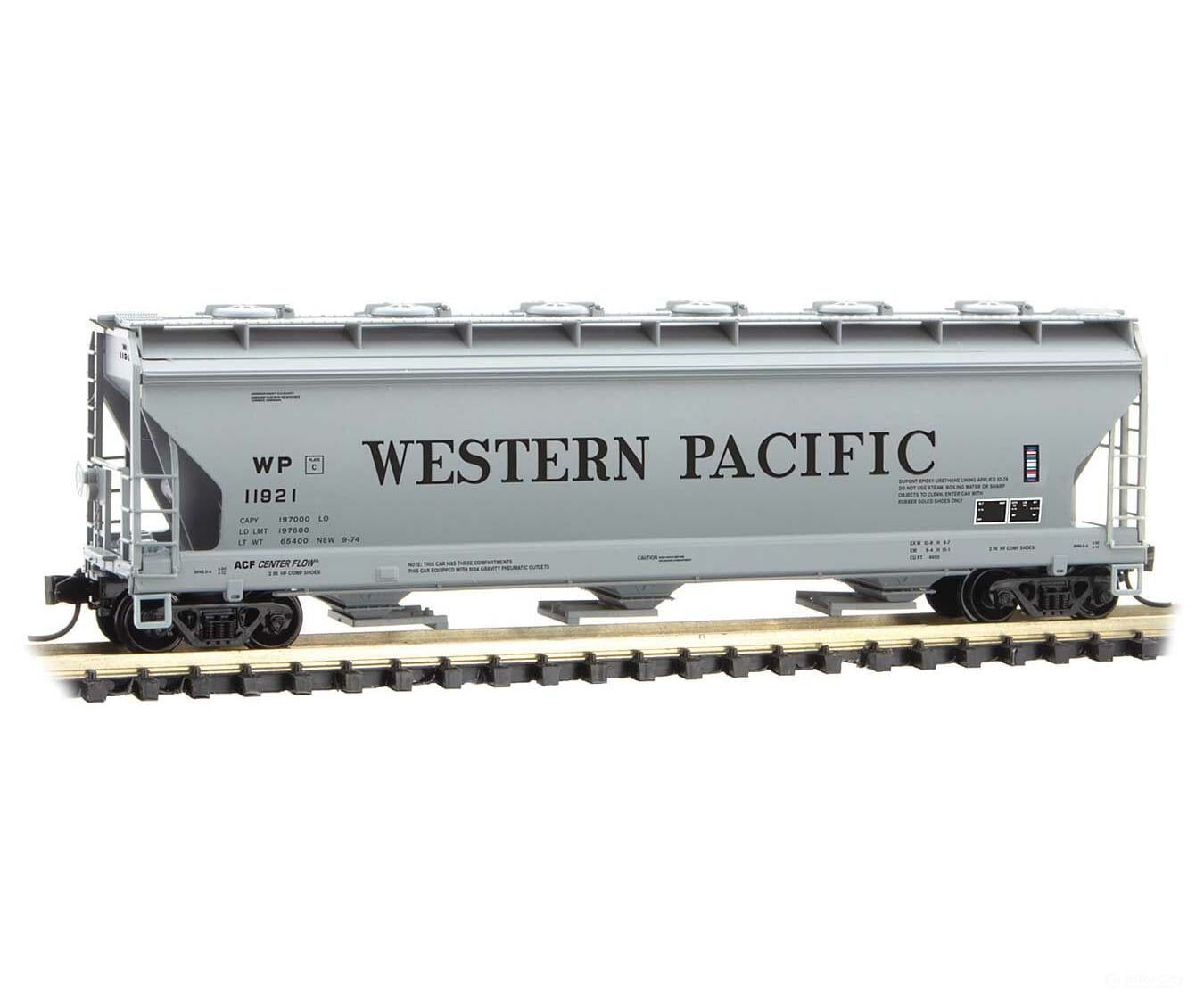 Micro Trains N 9300170 3-Bay Hopp Wp #11796 Freight Cars