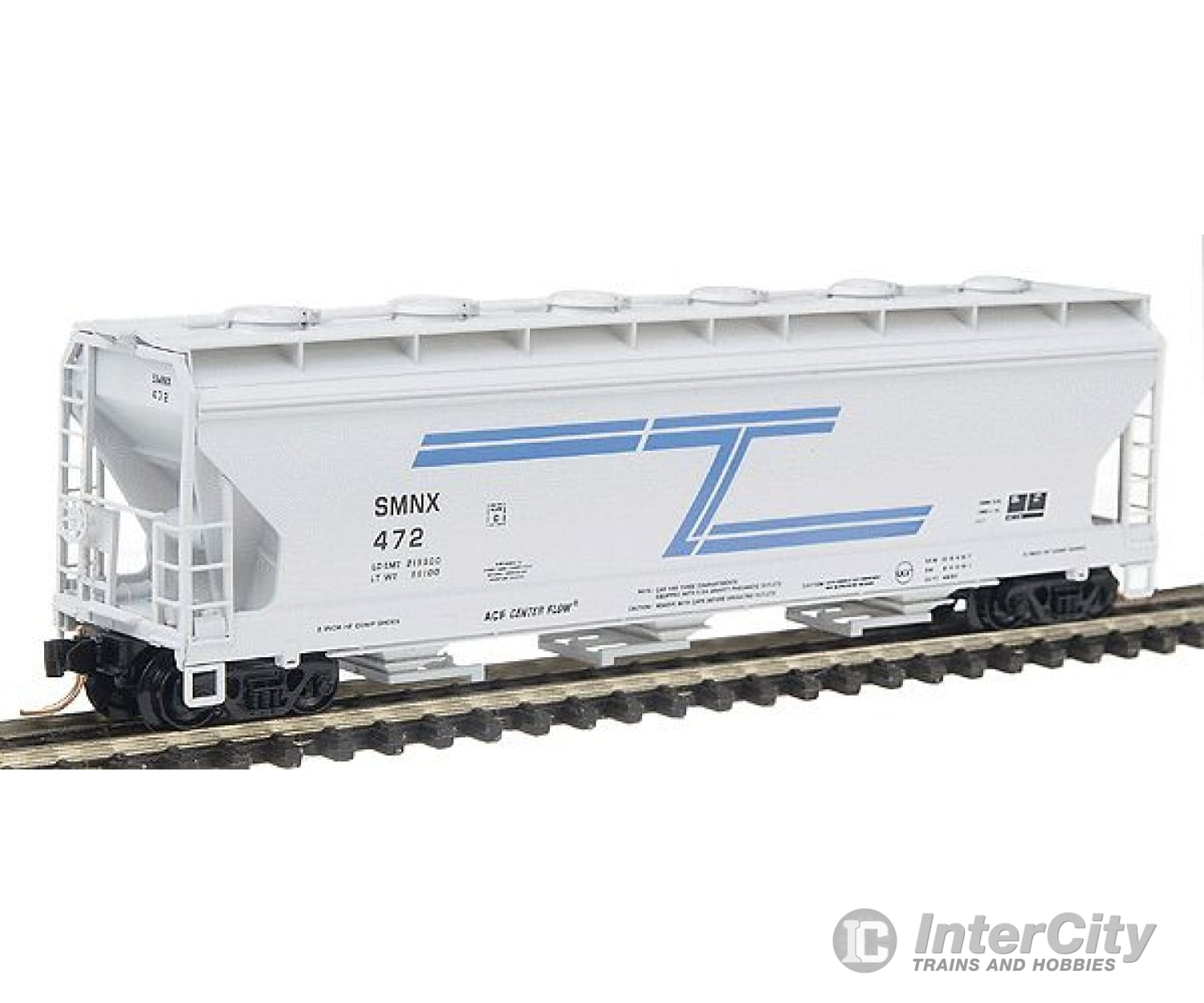 Micro Trains N 93090 3-Bay Acf Center Flow(R) Covered Hopper W/Round Hatches -- Smnx - Solvay