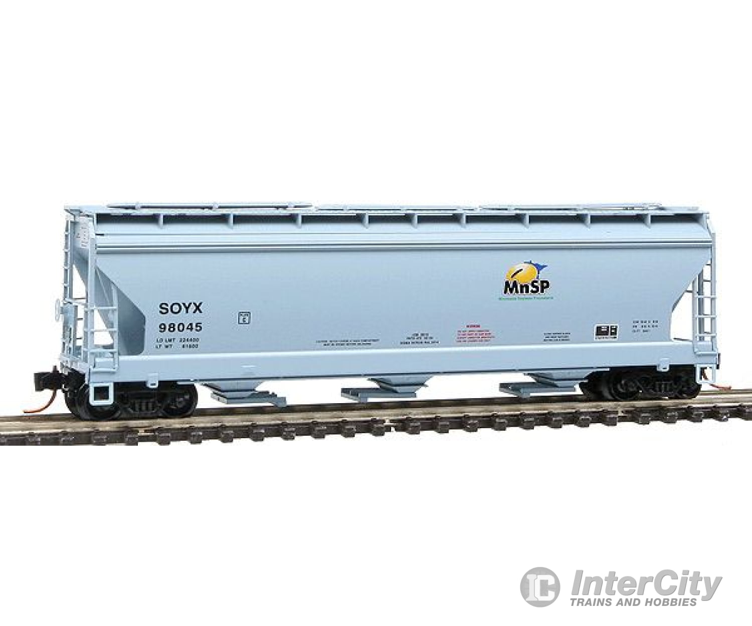 Micro Trains N 9400300 Acf 3-Bay Centerflow Hopper - Assembled -- Minnesota Soybean Processors