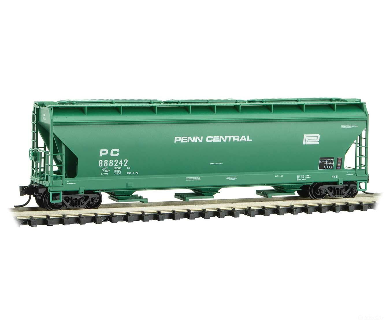Micro Trains N 9400590 Acf 3-Bay Center Flow Covered Hopper With Elongated Hatches - Ready To Run --