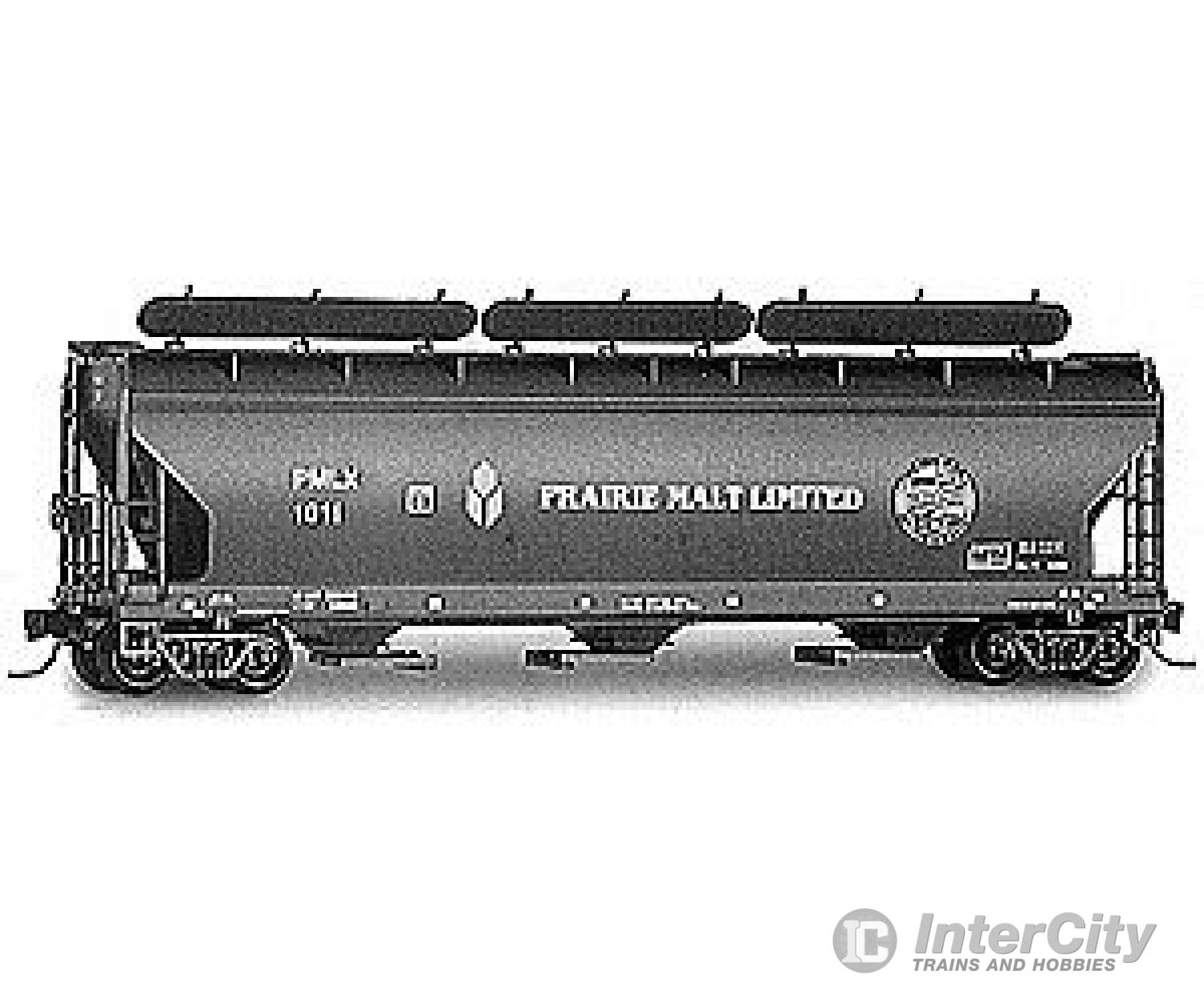 Micro Trains N 94130 Acf 3-Bay Center Flow Covered Hopper W/Elongated Hatches -- Prairie Malt