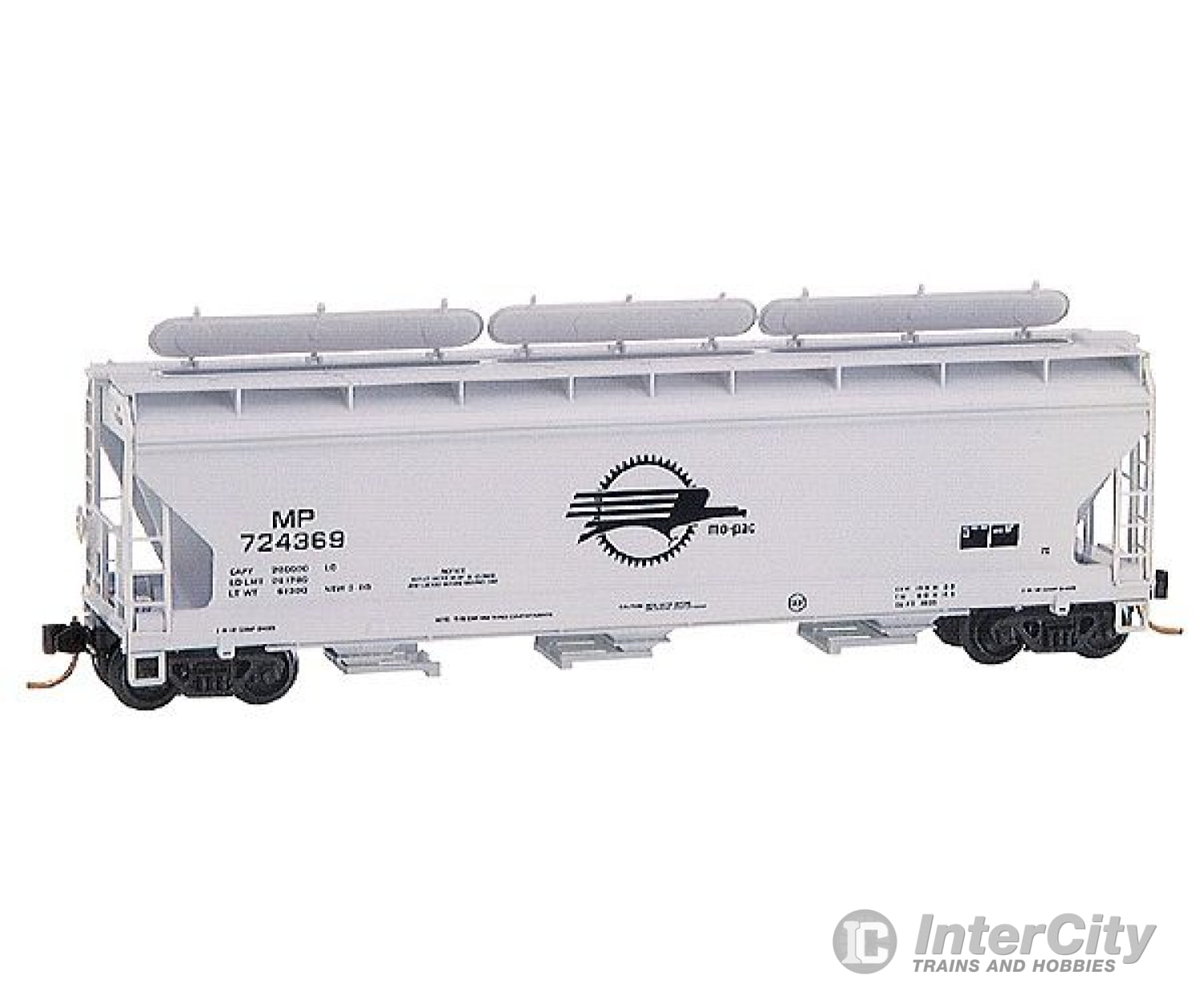 Micro Trains N 94190 3-Bay Acf Center Flow Covered Hopper W/ Elongated Hatches -- Missouri Pacific