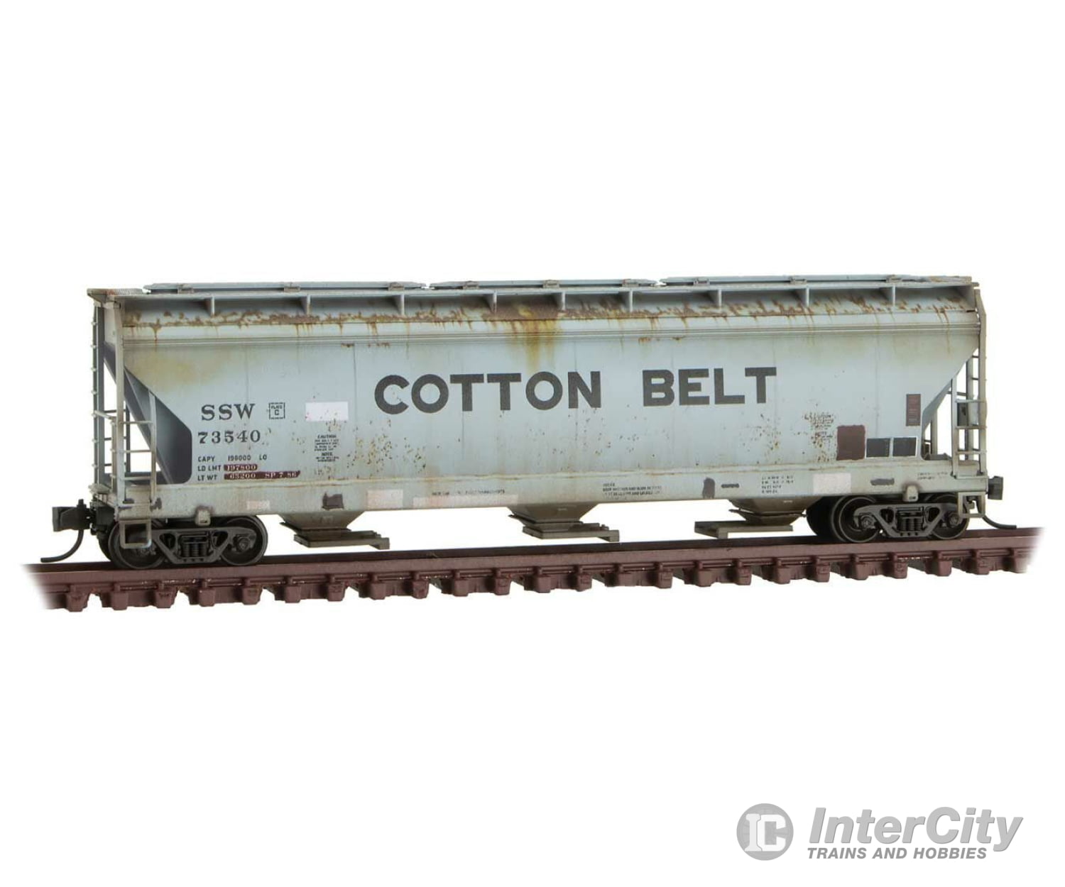 Micro Trains N 9444670 Acf 3-Bay Center Flow Covered Hopper With Elongated Hatches - Ready To Run --