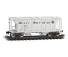Micro Trains N 9500012 Pullman-Standard Ps-2 2-Bay Covered Hopper - Ready To Run -- Great Northern