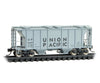 Micro Trains N 9500032 Ps-2 2-Bay Covered Hopper - Ready To Run -- Union Pacific #11449 (Gray Black)