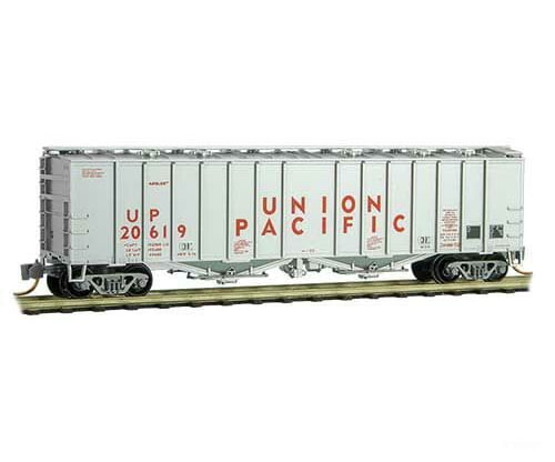 Micro Trains N 9800051 50 Airslide Covered Hopper - Ready To Run -- Union Pacific #20619 (1970S