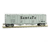 Micro Trains N 9800091 50 Airslide Covered Hopper - Ready To Run -- Santa Fe 310594 (Gray Black