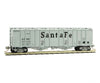 Micro Trains N 9800092 50 Airslide Covered Hopper - Ready To Run -- Santa Fe 310679 (Gray Black