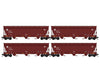 Micro Trains N 98300237 ACF 3-Bay Center Flow Covered Hopper with Elongated Hatches - Santa Fe #314399 314534 314400