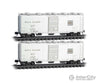 Micro Trains N 98302278 Bulk Sugar Car 2-Pack - Western Pacific #14601 14602 (silver black Feather Logo) Freight Cars