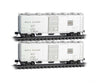Micro Trains N 98302278 Bulk Sugar Car 2-Pack - Western Pacific #14601 14602 (silver black Feather Logo) Freight Cars