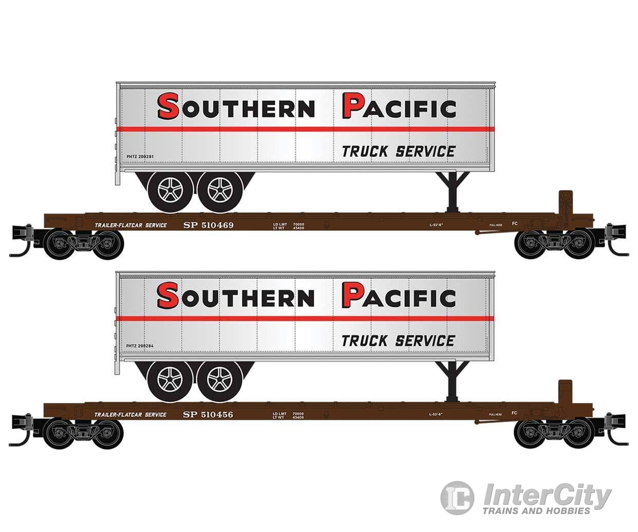 Micro Trains N 98302279 Southern Pacific TOFC 2-Pack SP #1 Freight Cars