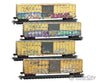 Micro Trains N 98305099 50’ Rib-Side Single-Door Boxcar No Roofwalk 4-Pack - Railbox #20557 30043 32322 32653