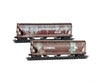 Micro Trains N 98305102 Conrail ex-Pennsylvania Weathered 2-Pack Freight Cars
