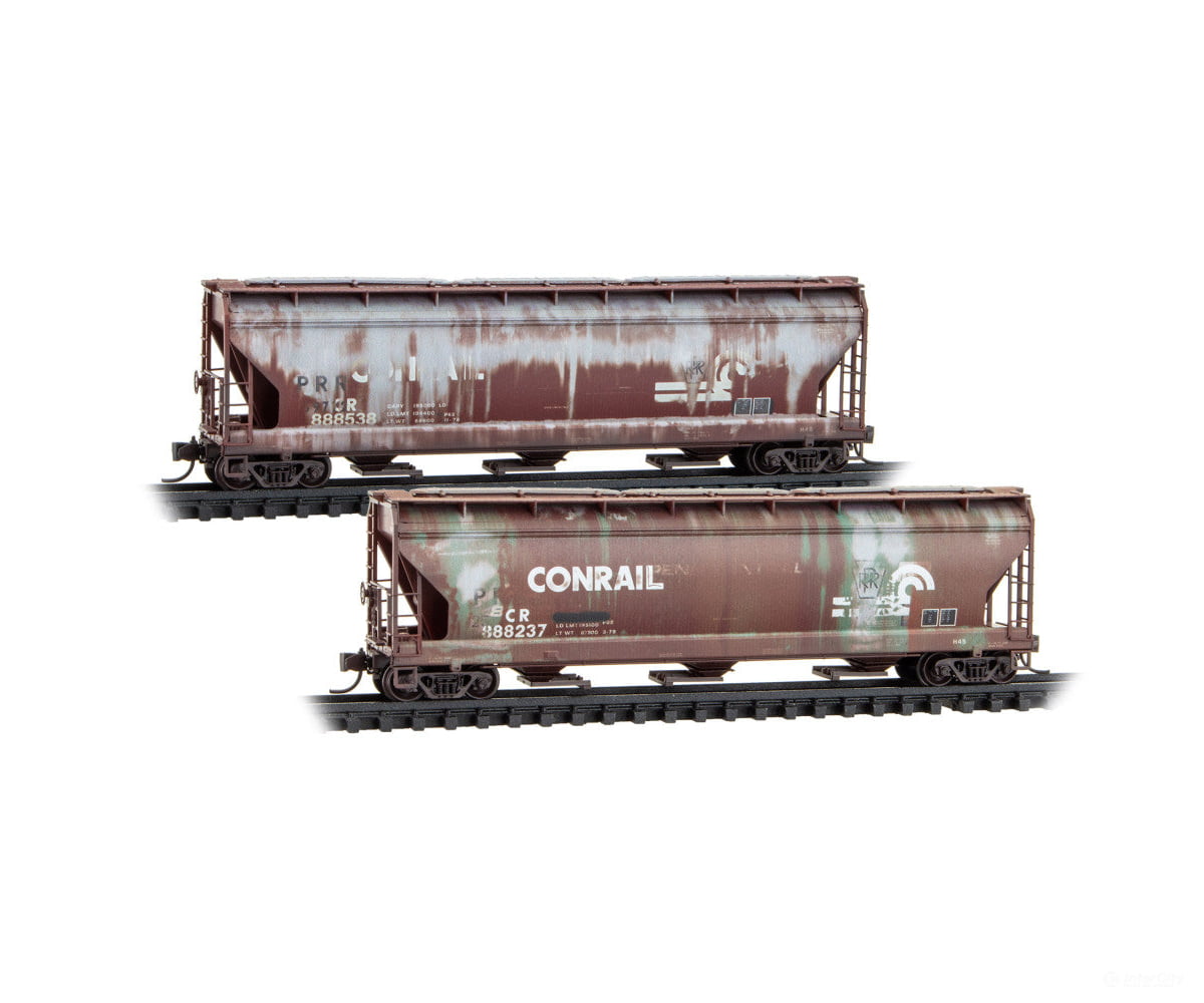 Micro Trains N 98305102 Conrail ex-Pennsylvania Weathered 2-Pack Freight Cars