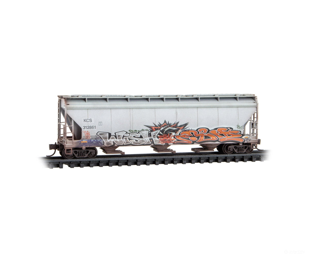 Micro Trains N 98305106 ACF 3-Bay Center Flow Covered Hopper w/Elongated Hatch 2-Pack - Canadian Pacific SOO #116400