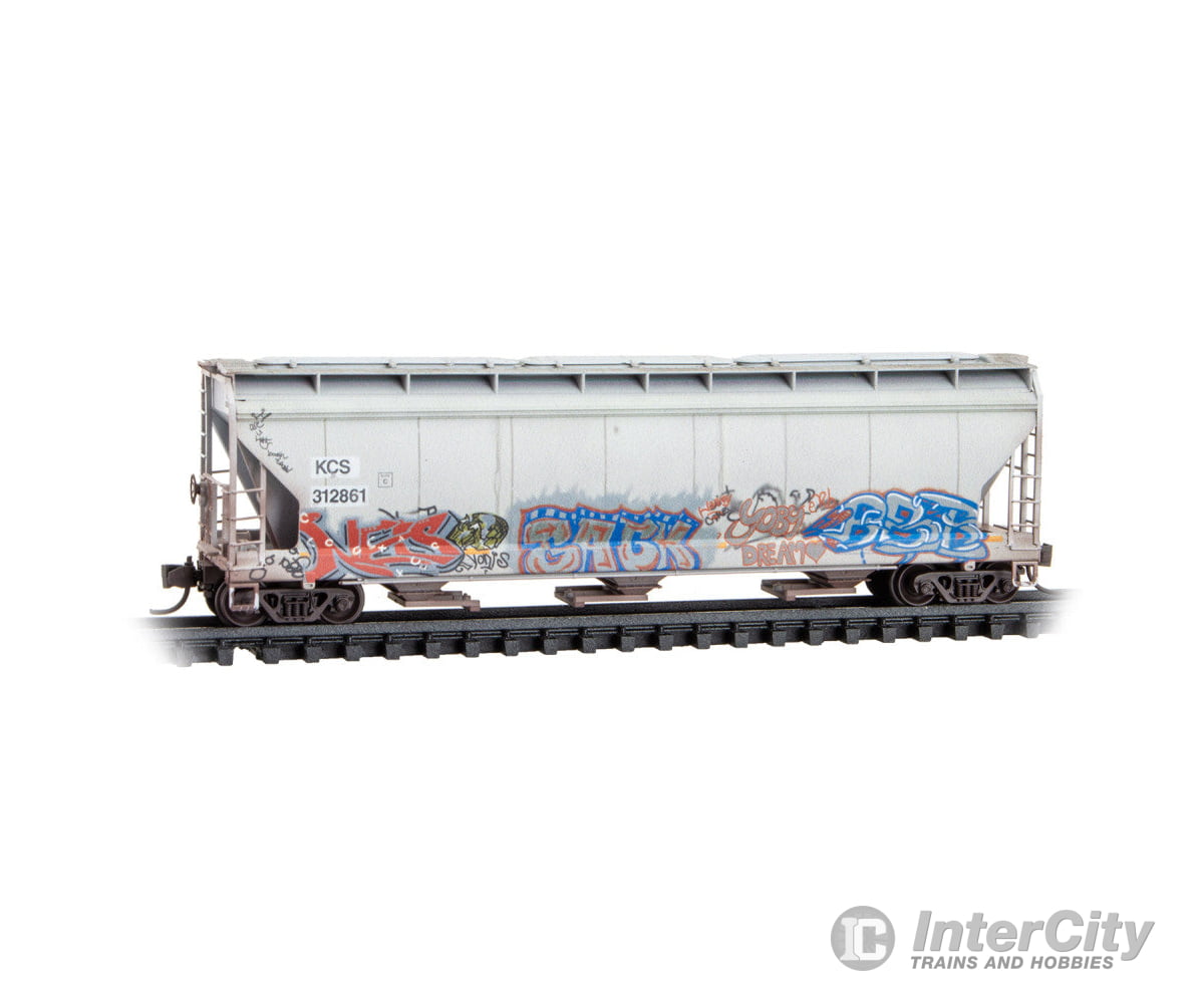 Micro Trains N 98305106 ACF 3-Bay Center Flow Covered Hopper w/Elongated Hatch 2-Pack - Canadian Pacific SOO #116400