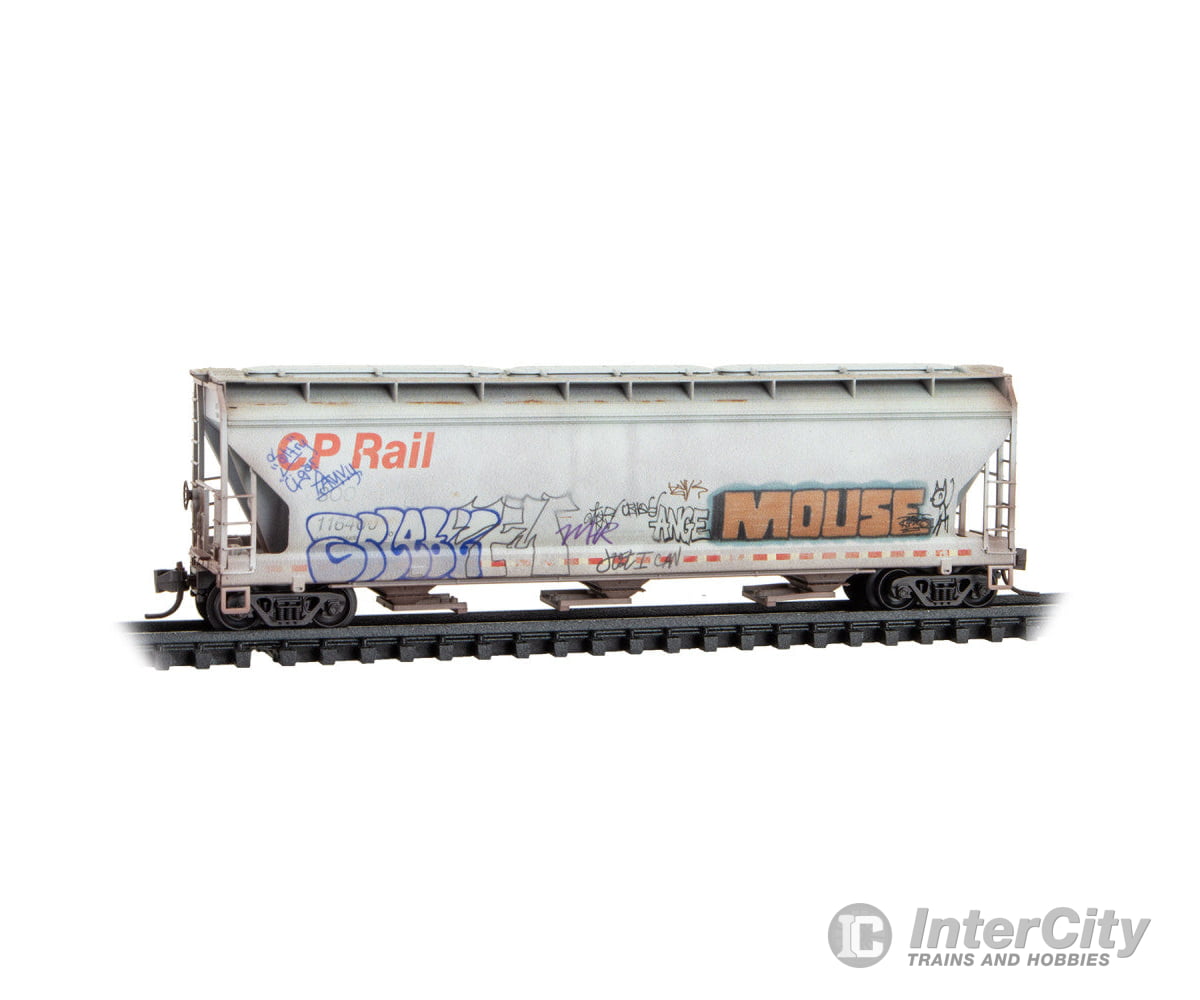 Micro Trains N 98305106 ACF 3-Bay Center Flow Covered Hopper w/Elongated Hatch 2-Pack - Canadian Pacific SOO #116400