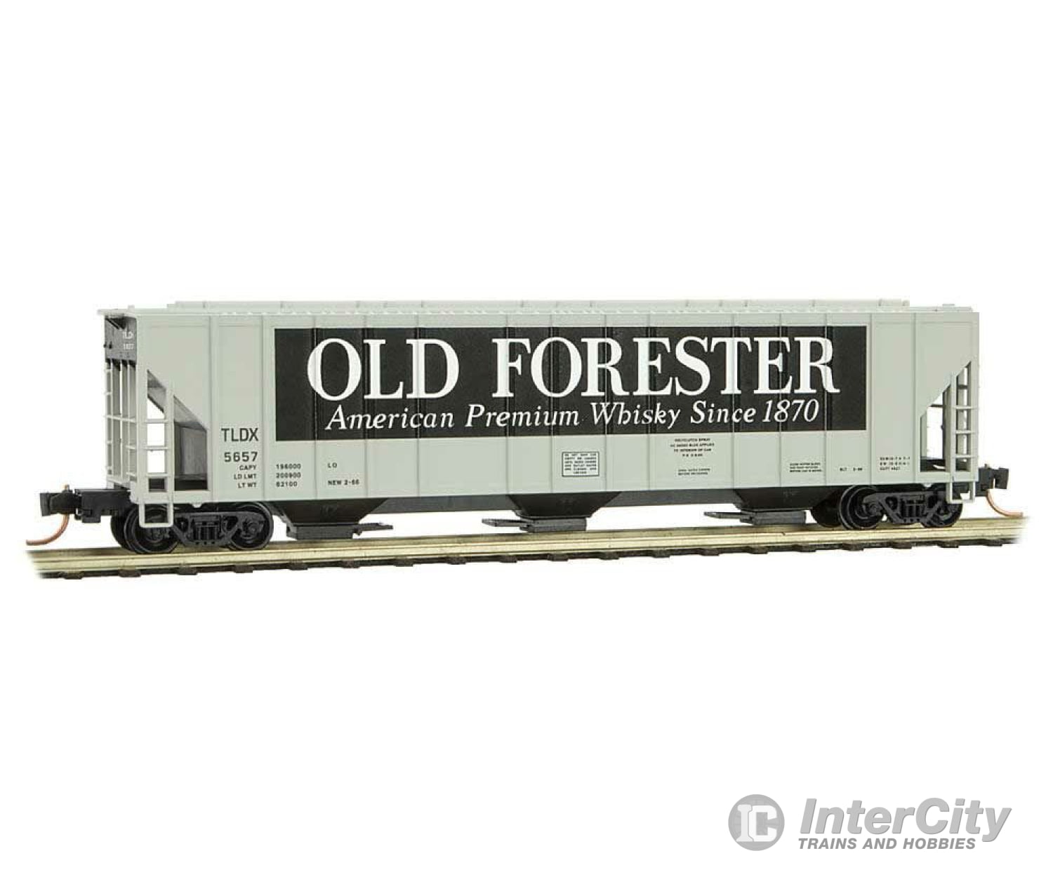 Micro Trains N 9900180 Evans 100-Ton 3-Bay Covered Hopper - Ready To Run -- Old Forester Tldx 5657