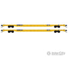 Micro Trains N 99302205 894 Flatcar 2-Pack - Ready To Run -- Ttx Fttx #922046 922149 (Yellow Black)